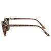 Prive Revaux Maestro Round Thin Deep Chocolate Tortoise Green Lens Sunglasses