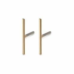 Pilgrim Marta Small Bar Stud Earrings Gold
