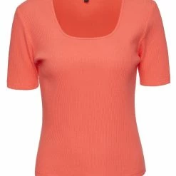 Among The Brave Fashion Mindful Square Neck SS Watermelon Rib Tee