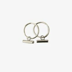 Sophie Mini Bar Sleeper Silver Earrings Accessories