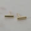 Sophie Mini Bar Stud Earrings Gold Accessories