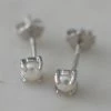 Sophie Mini Pearl Stud Earrings Silver