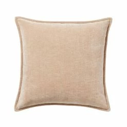 Weave Cushion, Throws & Linen Nova Vintage Velvet Tapioca 50x50cm Duck Feather Inner Cushion