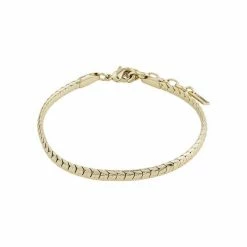 Pilgrim Talia Flat Snake Chain Gold Bracelet