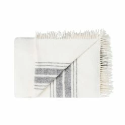 Weave Cardrona 100% Wool 140 X 240cm Check Throw Ash