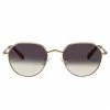 Le Specs Accessories Newfangle Metal Gold Rim With Khaki Lens Round Sunglasses