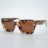 Reality Eyewear Onassis Square Turtle With Brown Lens Sunglasses
