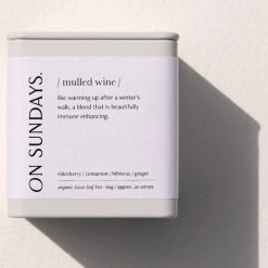 On Sundays Mulled Wine 20 Serve Loose Leaf Tea Tin Eat & Drink