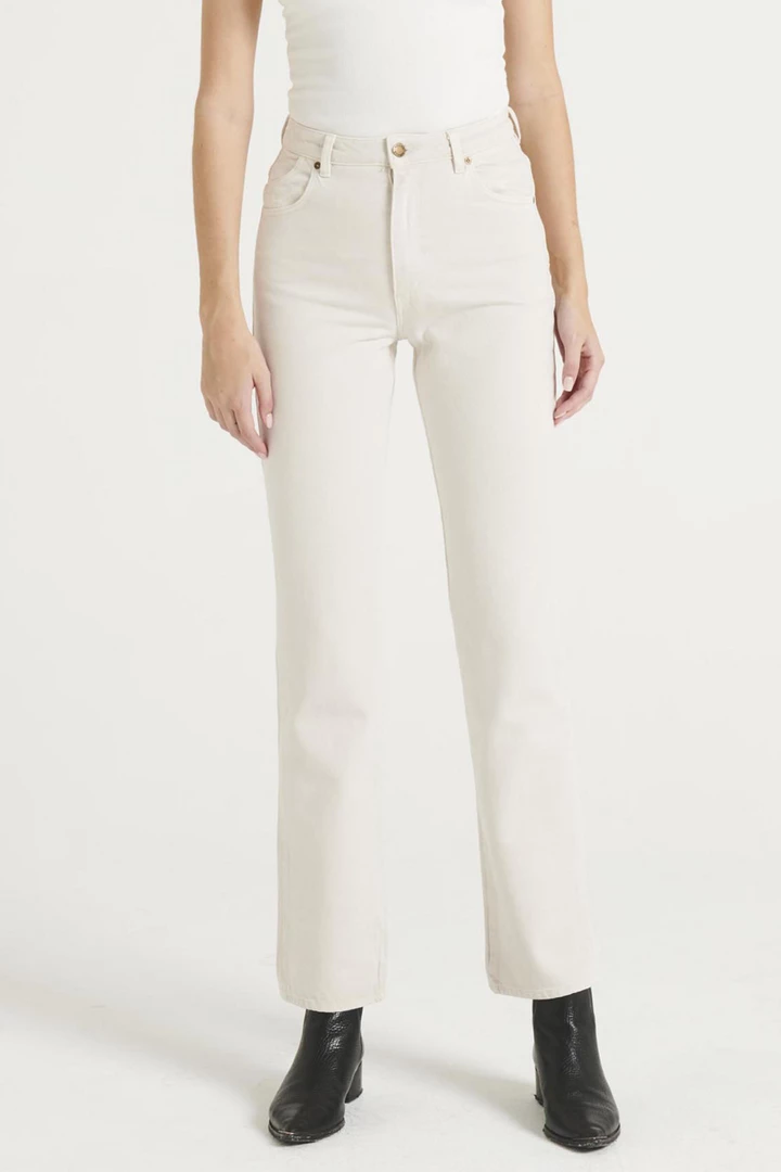 Rollas Original Straight White Salt Denim Jean