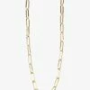 Flo Gives Back 15% To Women In Need Accessories Oval Chain Gold Necklace