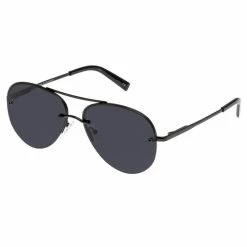 Le Specs Panarea Aviator Black Smoke Lens Sunglasses Accessories