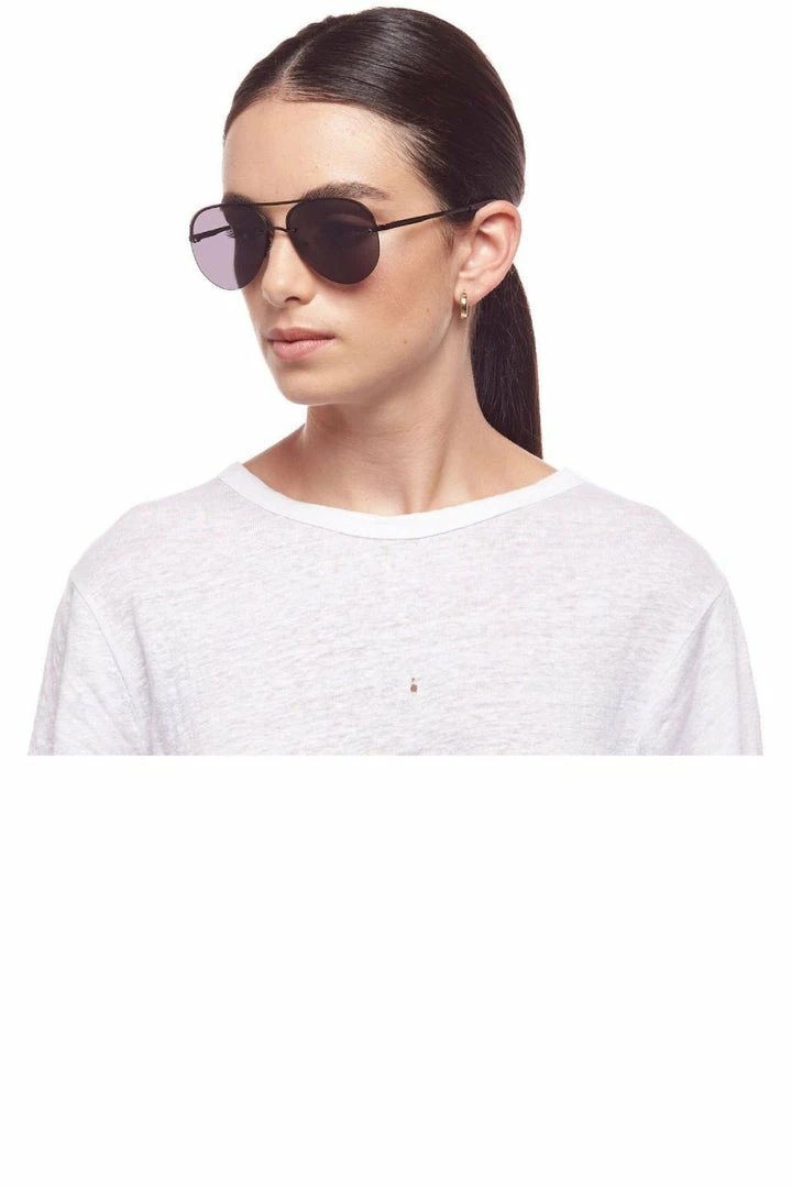Le Specs Panarea Aviator Black Smoke Lens Sunglasses Accessories