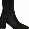 Minx Point Pop Short Black Suede Heeled Boot Accessories