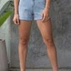 Among The Brave Fashion Edie Relaxed Blue Denim Shorts