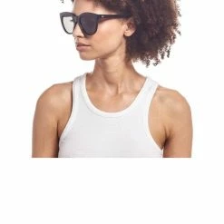 Le Specs Resumption Sustainable Black Frame With Khaki Lens Cat Eye Sunglasses Accessories