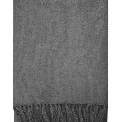 Mulberi Rhapsody Acrylic Brushed Charcoal Throw 130x150cm