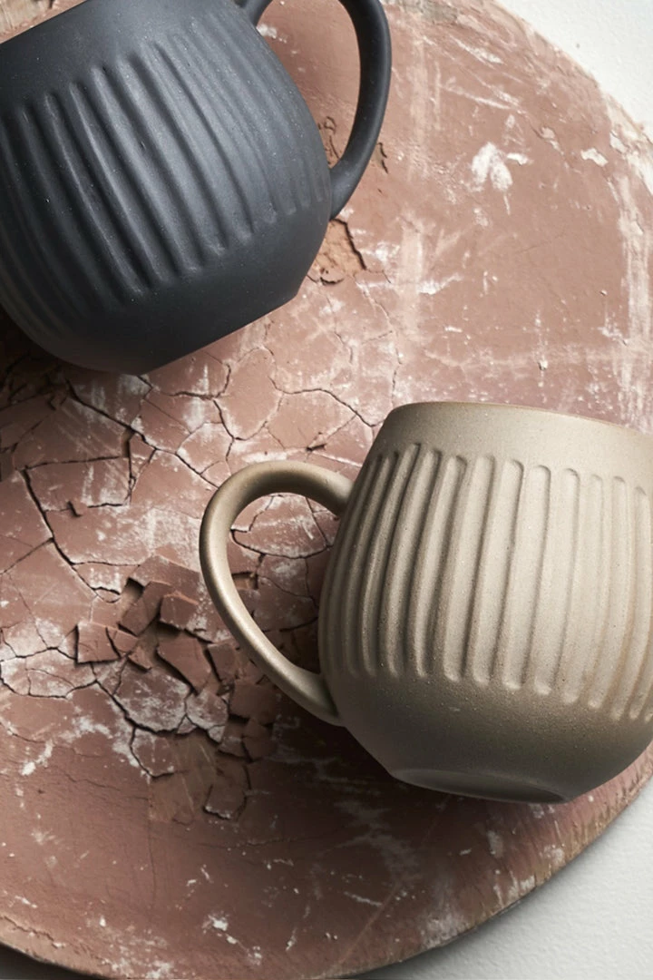 Robert Gordon Table & Kitchen Tribe Ribbed Light Clay Mug