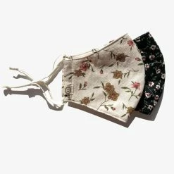 Personal Space Neutral Floral + Black Floral Face Mask Two Pack Accessories