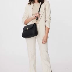 Saben Accessories Malloy Black Leather Shoulder Bag