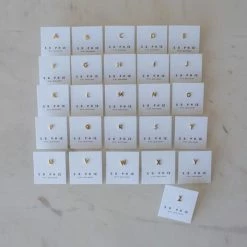 Sophie Little Letter Single Stud Gold Earring