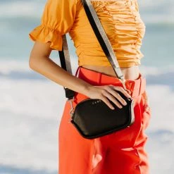 Saben Accessories Odile Black Rectangle Shoulder Bag