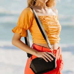 Saben Accessories Odile Black Rectangle Shoulder Bag