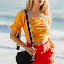 Saben Accessories Odile Black Rectangle Shoulder Bag