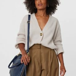 Saben Accessories Frankie Fold Over Navy Shoulder Bag