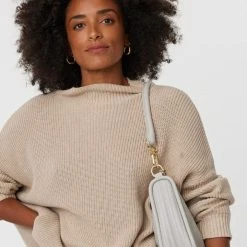 Saben Accessories Odette Glacier Shoulder Bag With Gold Chain Detail