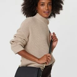 Saben Sadie Black Bubble Saddle Shoulder Bag