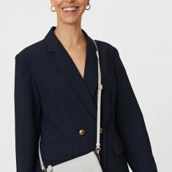 Saben Accessories Tilly Multi Pocket Glacier Leather Crossbody Clutch