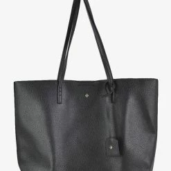 Peta + Jain Accessories Saint Black Pebble Vegan Leather Tote Bag