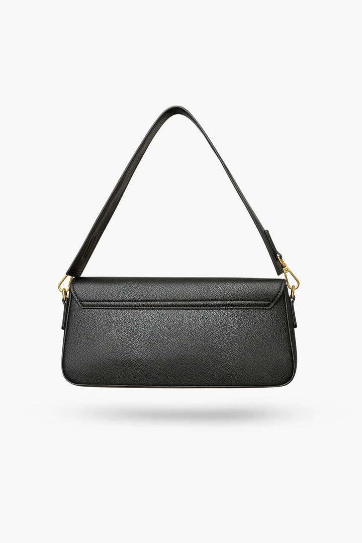 Rey Accessories Save The Date Black Baguette Bag