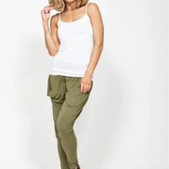 Ketz-Ke Shoestring White Singlet Fashion