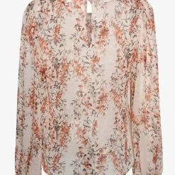 Ivy + Jack Fashion Selena Sand Floral Blouson LS Top