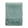 Mulberi Cushion, Throws & Linen Serenade Duck Egg Blue 125x150cm Throw