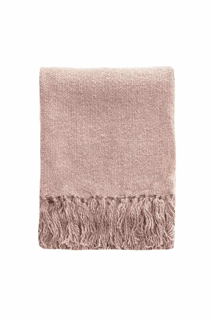 Mulberi Serenade Dusky Rose 125x150cm Throw