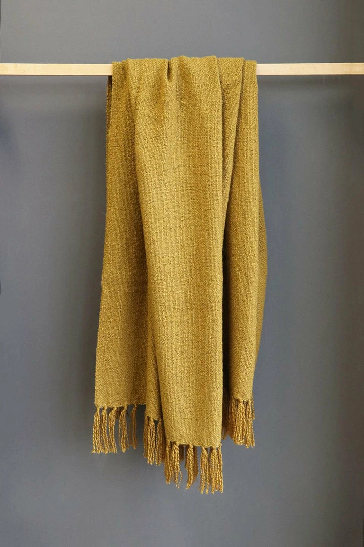 Mulberi Serenade Turmeric 125x150cm Throw Cushion, Throws & Linen