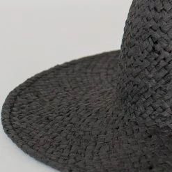 Sophie So Chic Woven Black Hat Accessories