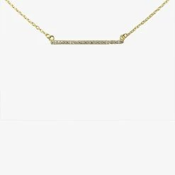 Sophie Sparkle Bar Necklace Gold
