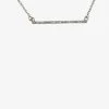 Sophie Accessories Sparkle Bar Necklace Silver