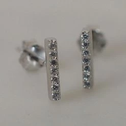 Sophie Sparkle Bar Stud Earrings Accessories