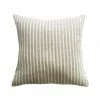 Mulberi Spencer Linen Cushion With Feather Inner Ivory Natural Striped 50x50cm