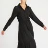 Staple The Label Fashion Stevie Black Midi Shirt Dress