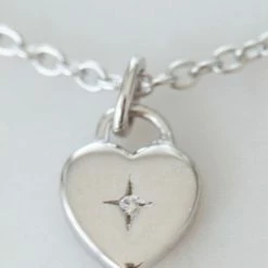 Sophie Sweetheart Necklace Silver