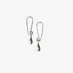 Audrey Loves Ruby Teardrop Sterling Silver Hook Earrings Accessories