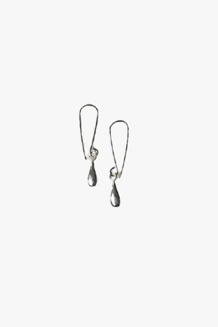 Audrey Loves Ruby Teardrop Sterling Silver Hook Earrings Accessories