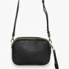 Federation The All Times Black Leather Cross Body Gunmetal Hardware Bag Accessories