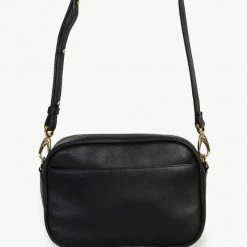 Federation The All Times Black Leather Cross Body Gunmetal Hardware Bag Accessories