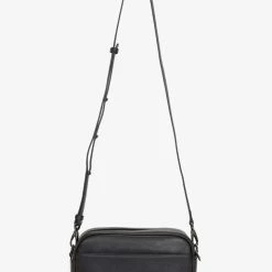 Federation The All Times Black Bubble Leather Cross Body Gunmetal Hardware Bag Accessories